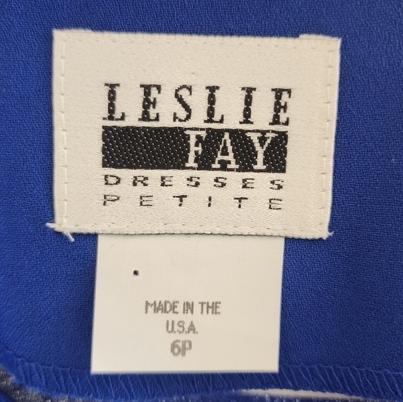 Vintage Leslie Fay Royal Blue Lightweight Coat size 6p NWT - Picture 4 of 6